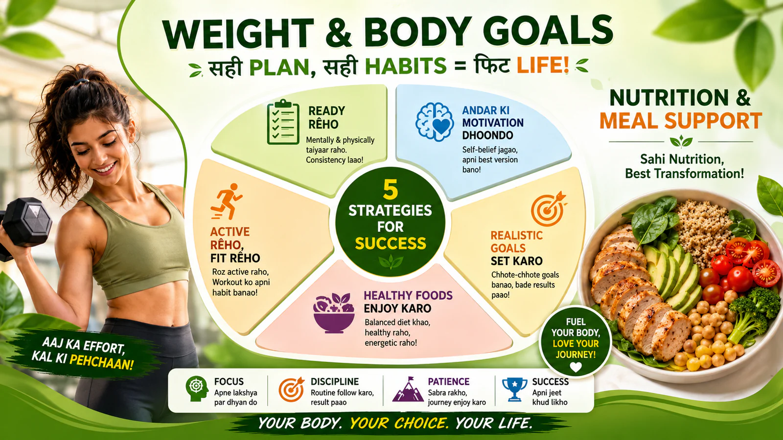 Nutrition और meal support पर Sodha graphic